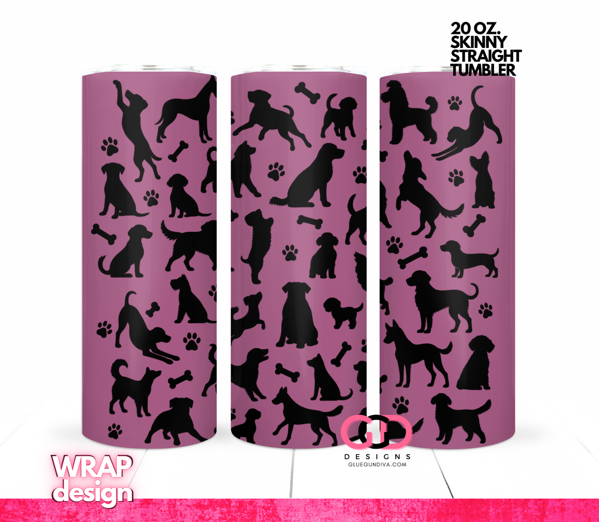 Dog Silhouettes Bundle - 5 images