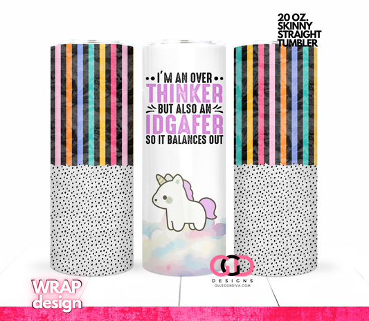 It Balances Out -Digital tumbler wrap for 20 oz skinny straight tumbler