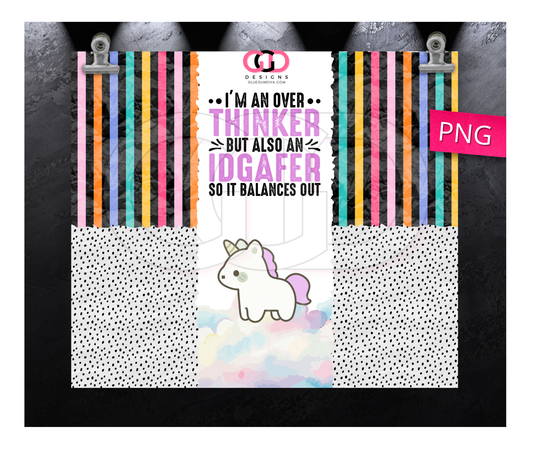 It Balances Out -Digital tumbler wrap for 20 oz skinny straight tumbler