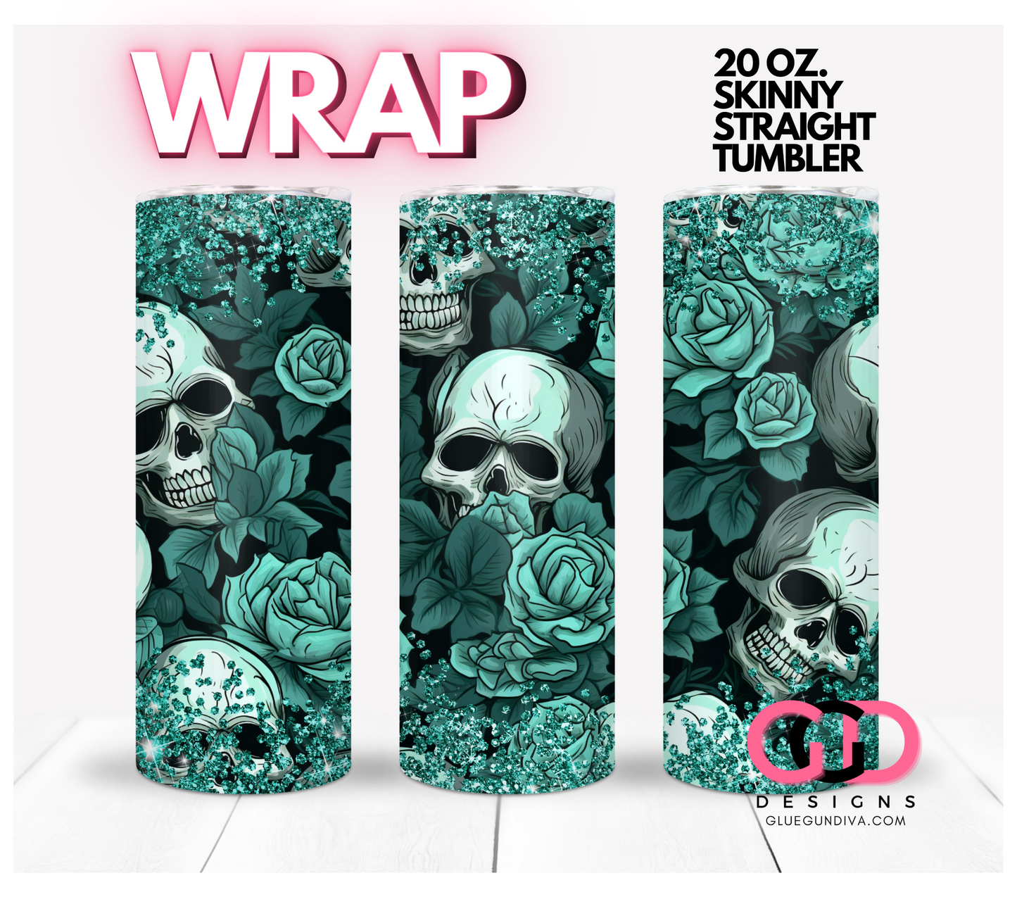 Skulls and Roses - 4 images BUNDLE