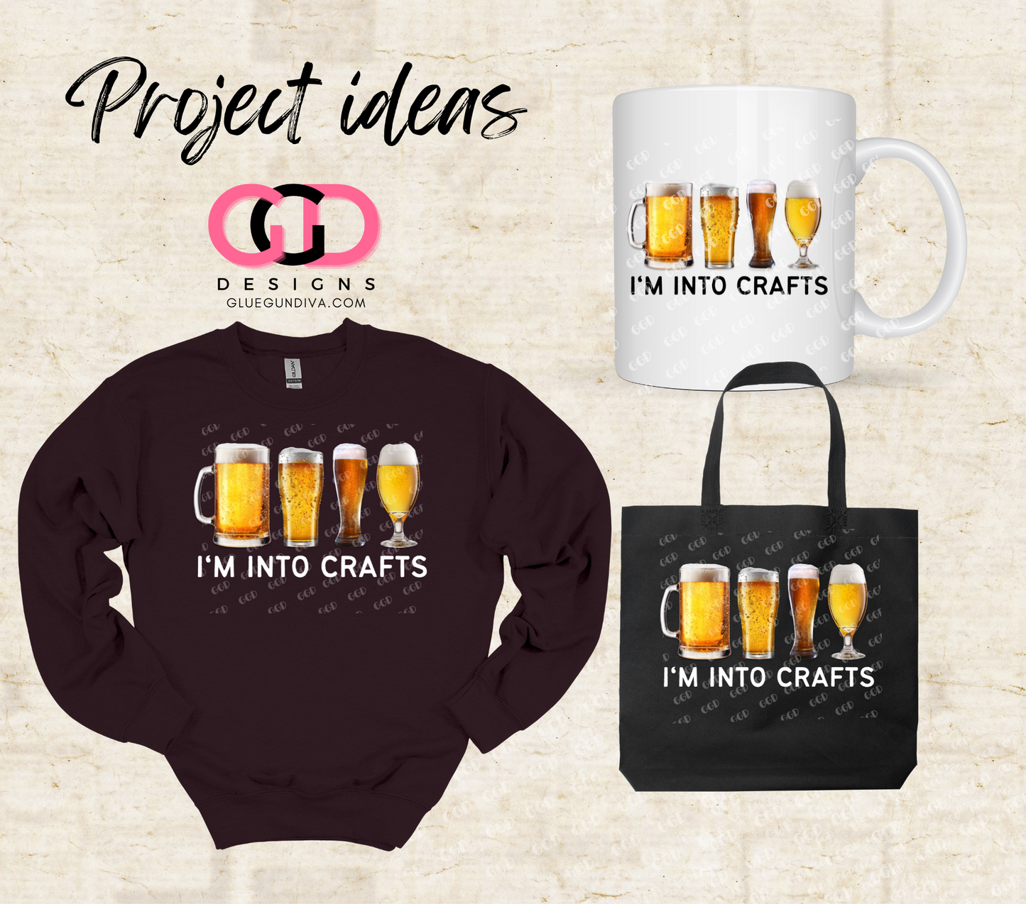 I'm Into Crafts -  PNGs & SVGs