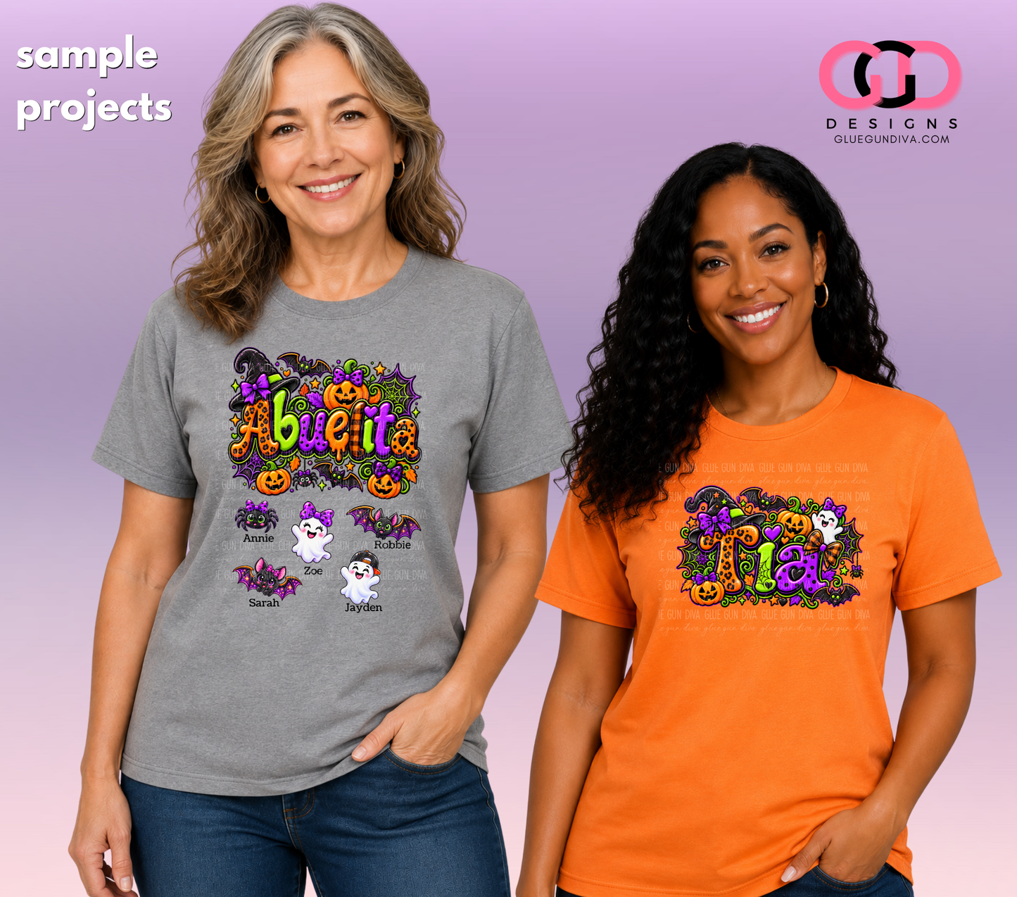 Spanish Halloween Maternal Titles-  PNGs & SVGs