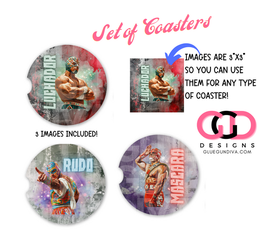 Lucha Libre - Designs for Coasters