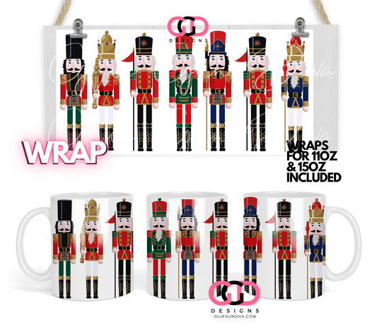 Nutcrackers - Digital mug wrap for 11 and 15 oz