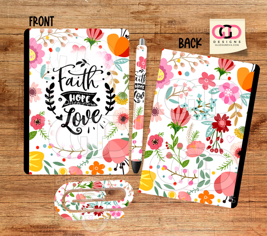 Faith Hope Love Bundle - Design for Composition Book
