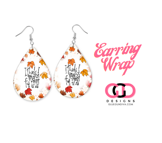 I think I love fall most of all  - Earring Design