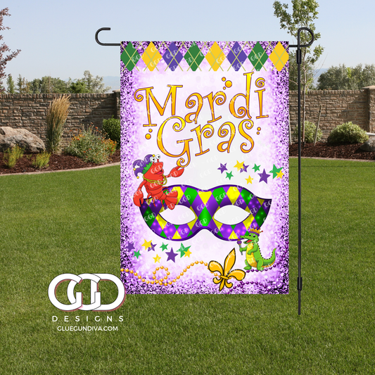 Mardi Gras -  Garden Flag Designs