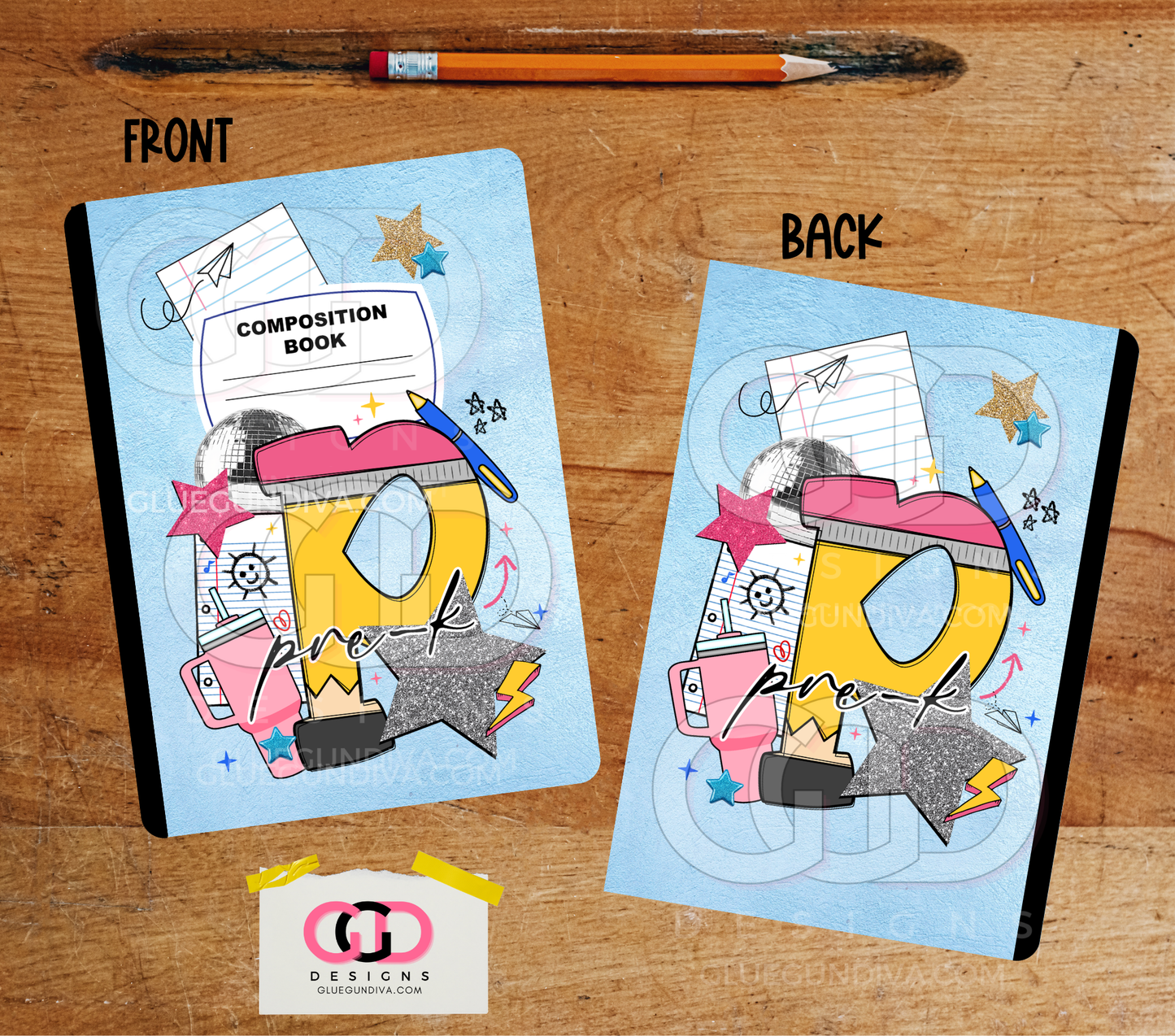 Pre K - Design for Composition Book