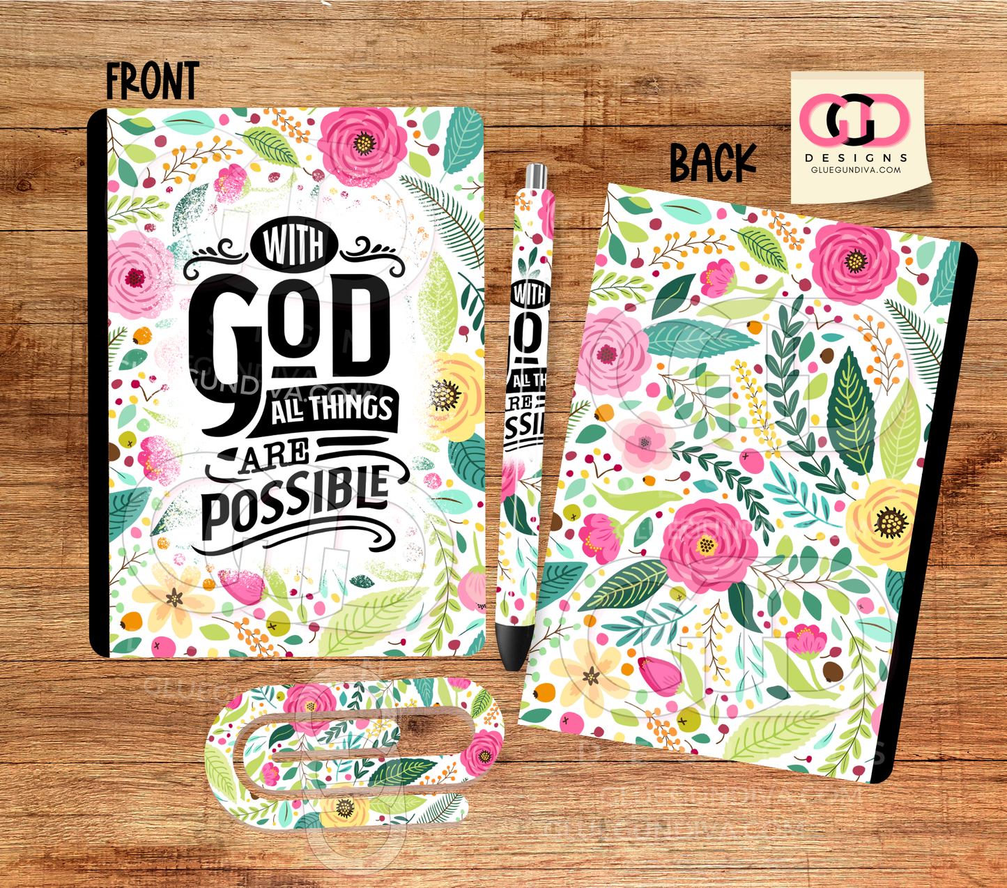 With God Bundle - Design for Composition Book