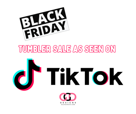 BLACK FRIDAY TUMBLER- sublimation 20 oz Insulated Tumbler