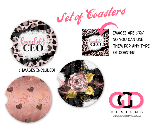 Household CEO Set - Designs for Coasters