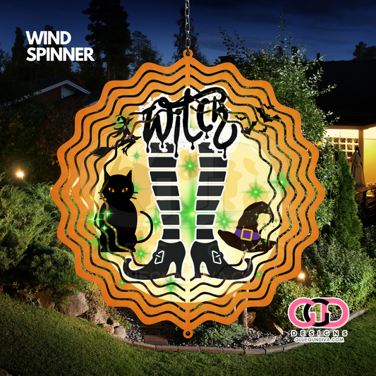 Witch -   Digital image for an 8 Inch Wind Spinner