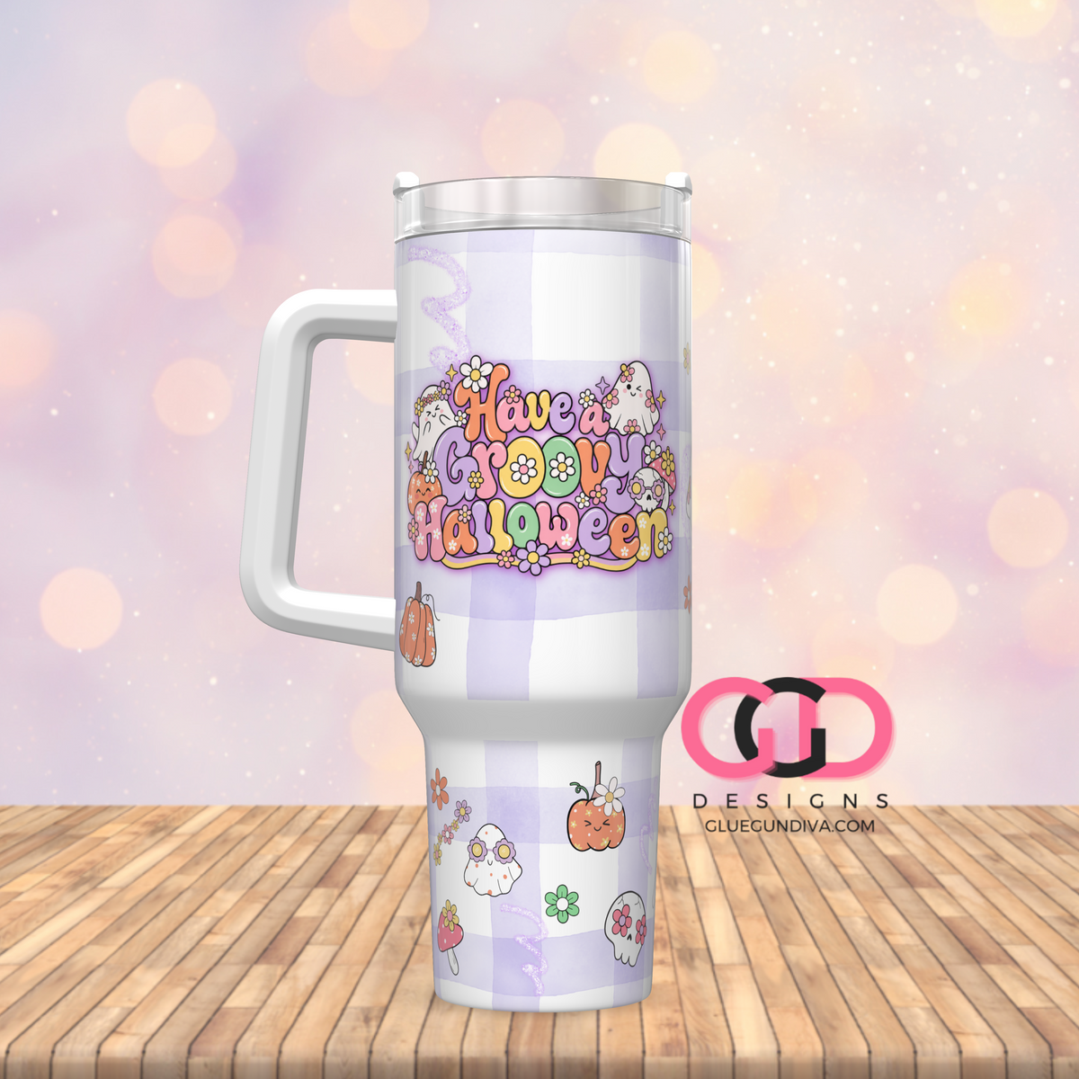 Have a Groovy Halloween -   Digital tumbler wrap for 40 oz tumbler