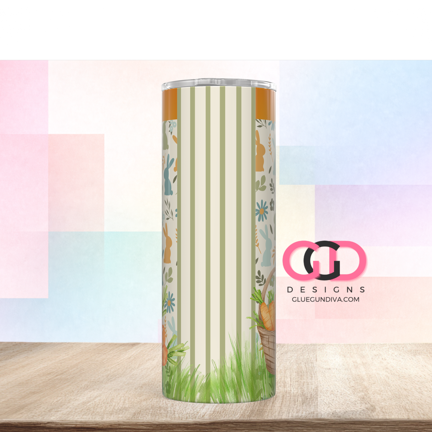 Cottontail Cottage Candy Co -   Digital tumbler wrap for 20 oz skinny straight tumbler
