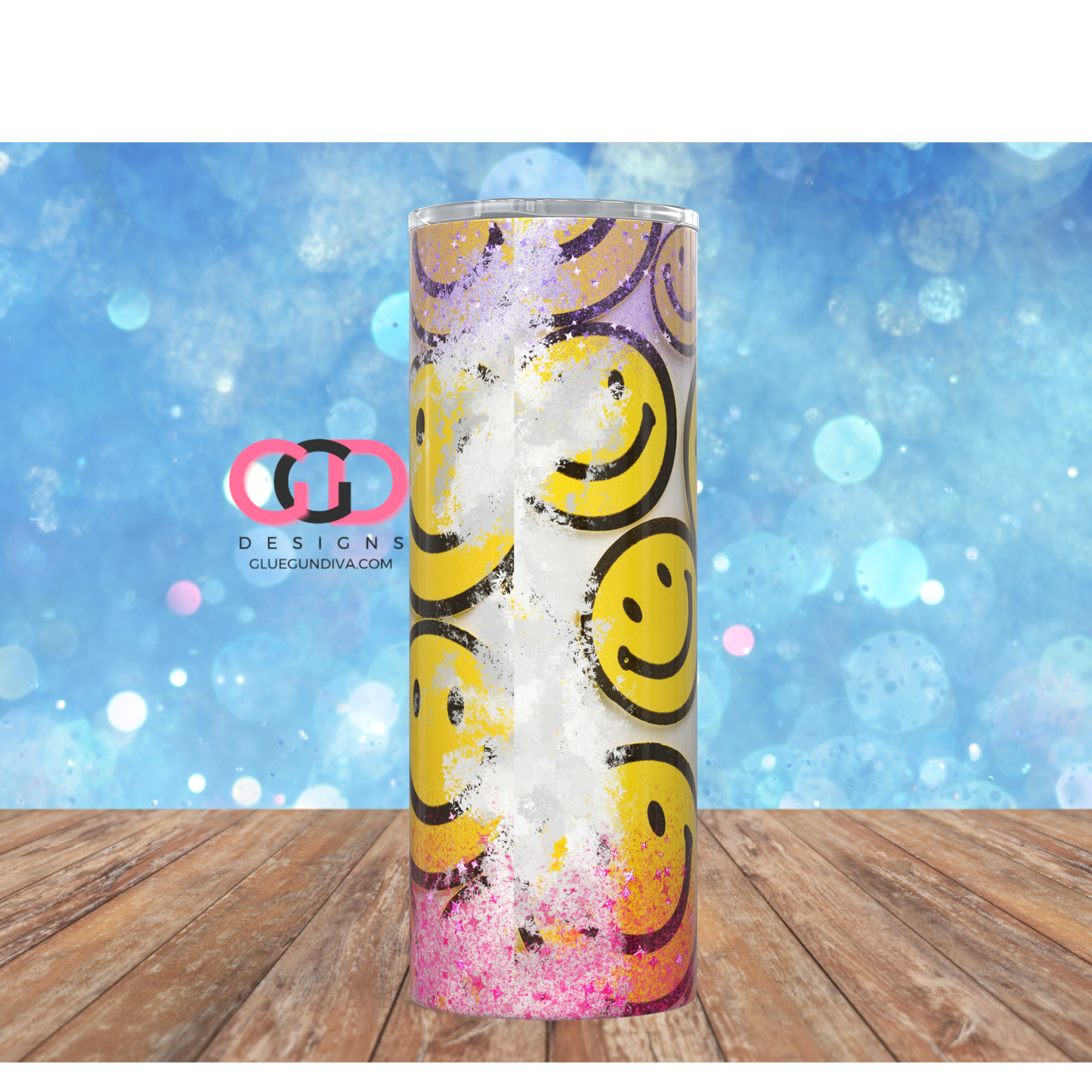 Living my best life - Digital tumbler wrap for 20 oz skinny straight tumbler