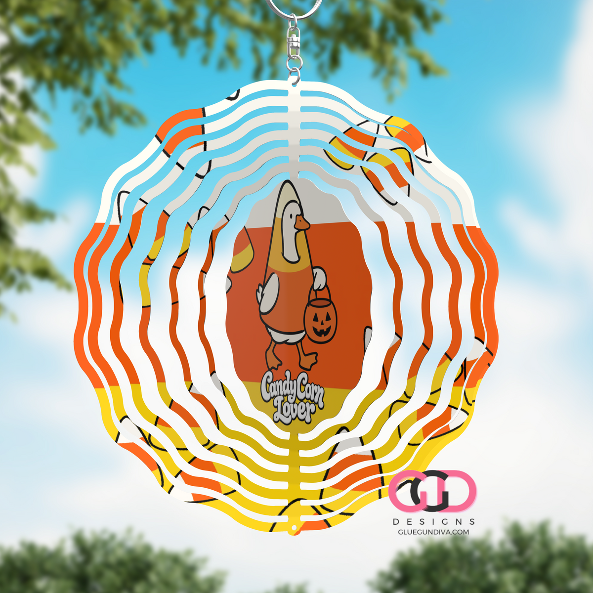Candy Corn Goose -   Digital image for an 8 Inch Wind Spinner