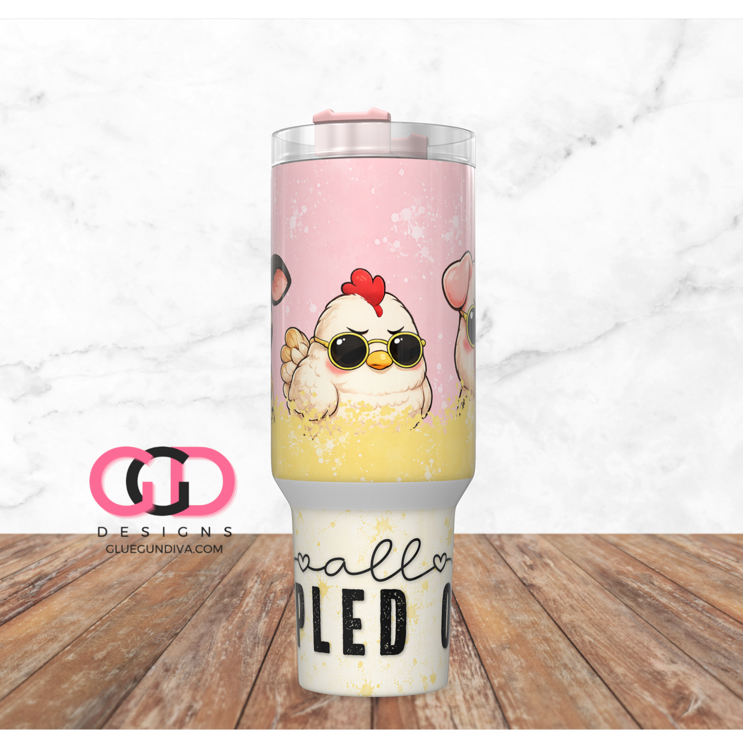All Peopled Out -   Digital tumbler wrap for 40 oz tumbler