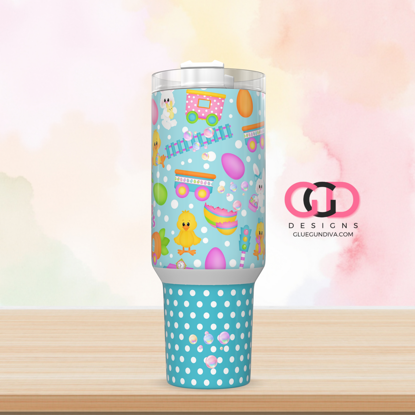 Easter Express -   Digital tumbler wrap for 40 oz tumbler