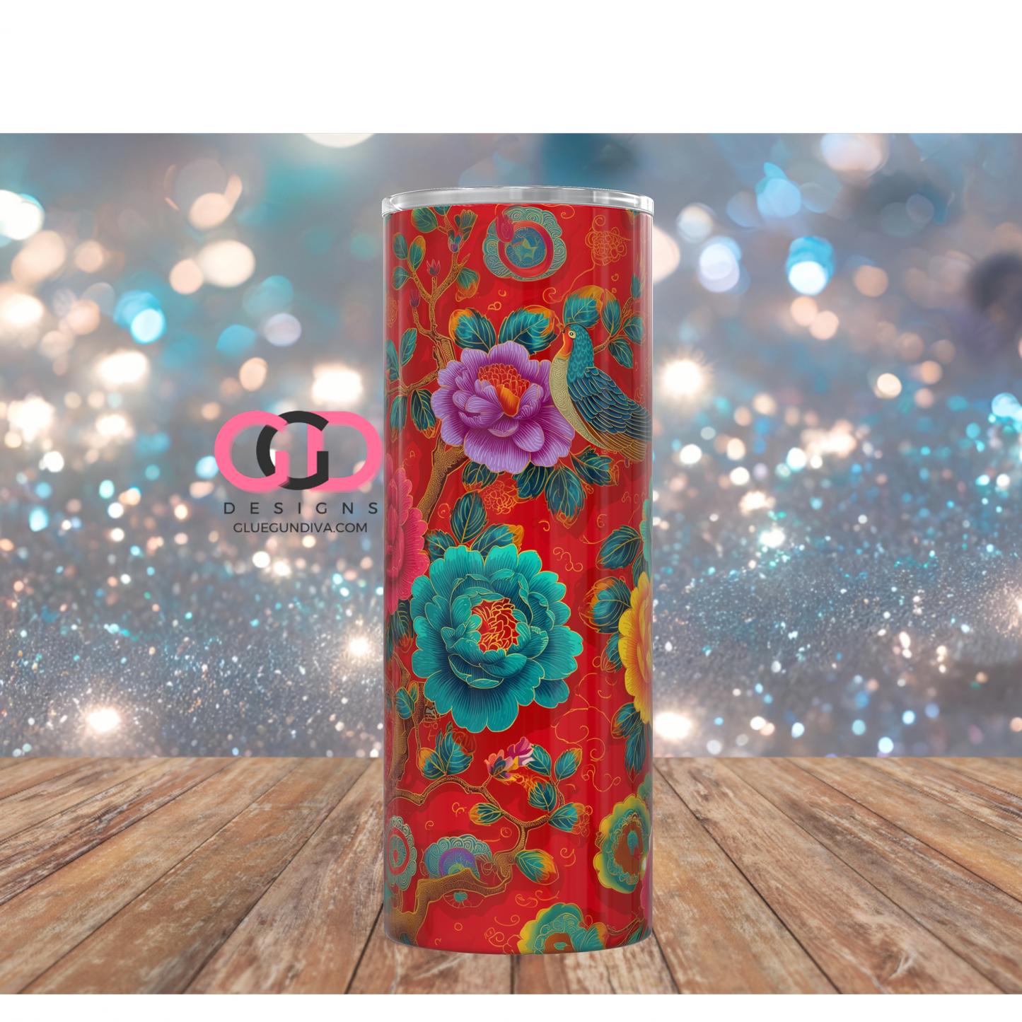 Peace Begins Within -   Digital tumbler wrap for 20 oz skinny straight tumbler