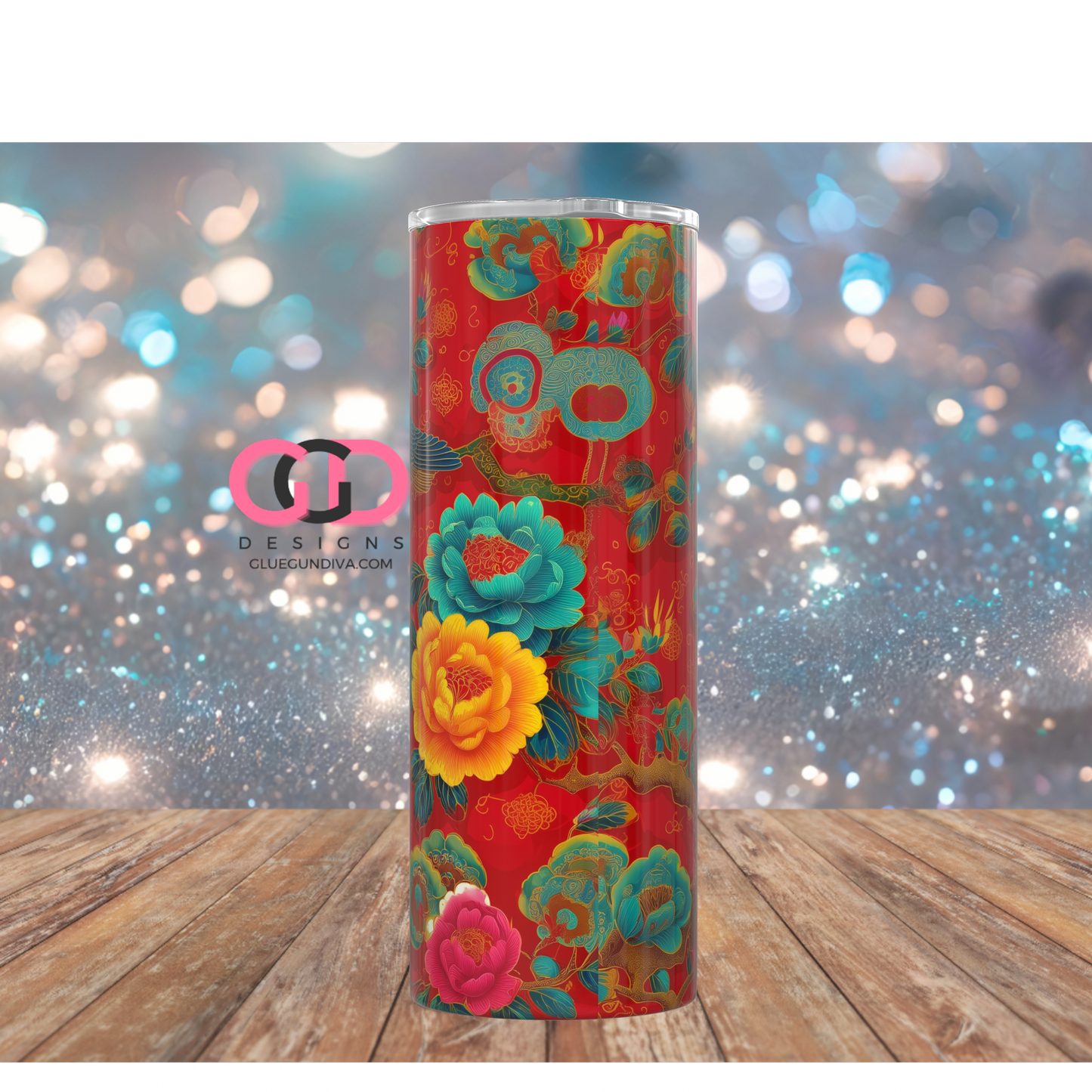 Peace Begins Within -   Digital tumbler wrap for 20 oz skinny straight tumbler