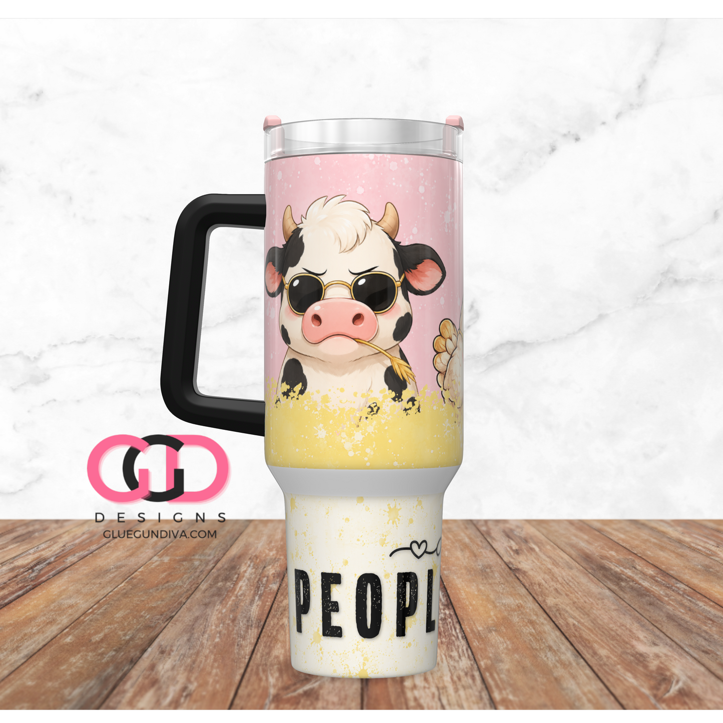 All Peopled Out -   Digital tumbler wrap for 40 oz tumbler