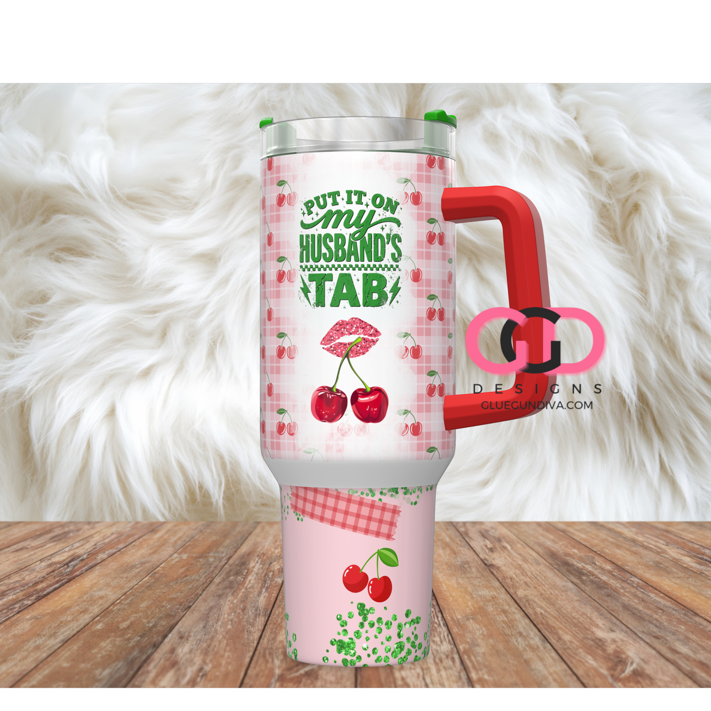 My Husband's Tab -   Digital tumbler wrap for 40 oz tumbler
