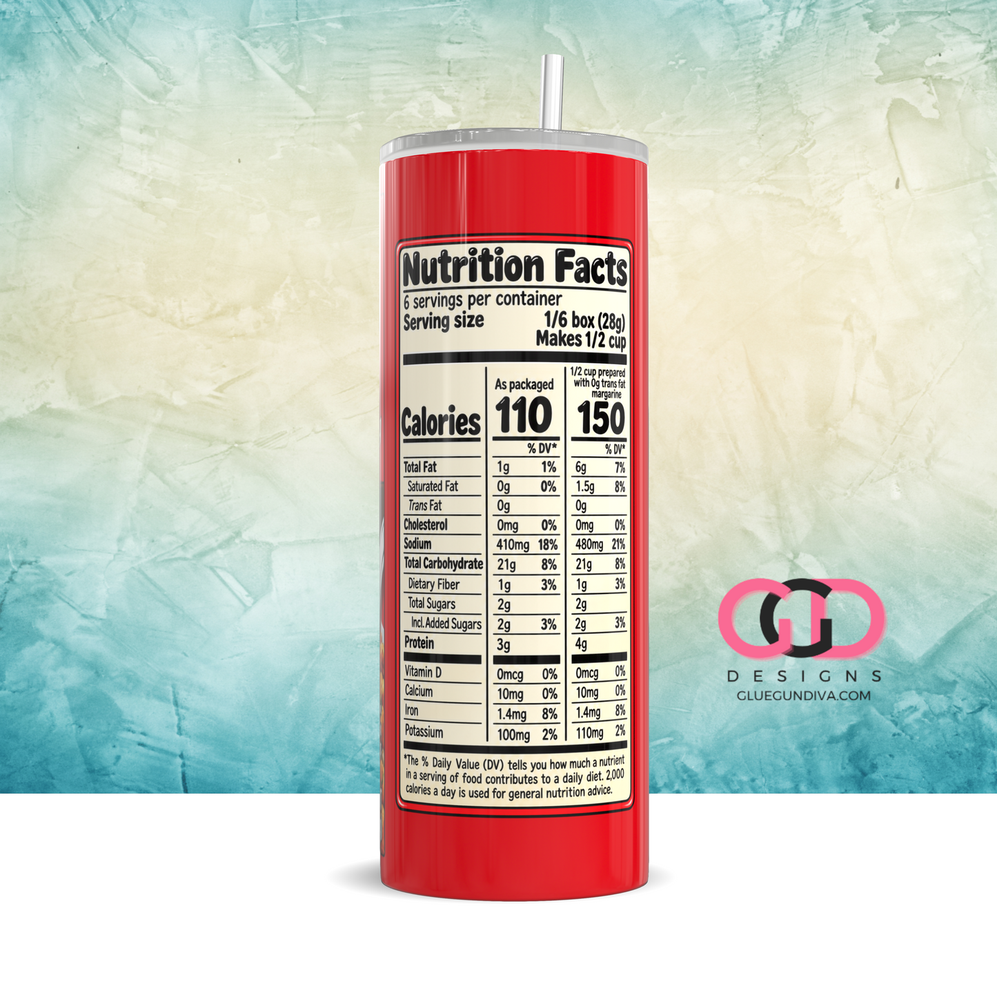 Stove Top Box - Digital tumbler wrap for 20 oz skinny straight tumbler