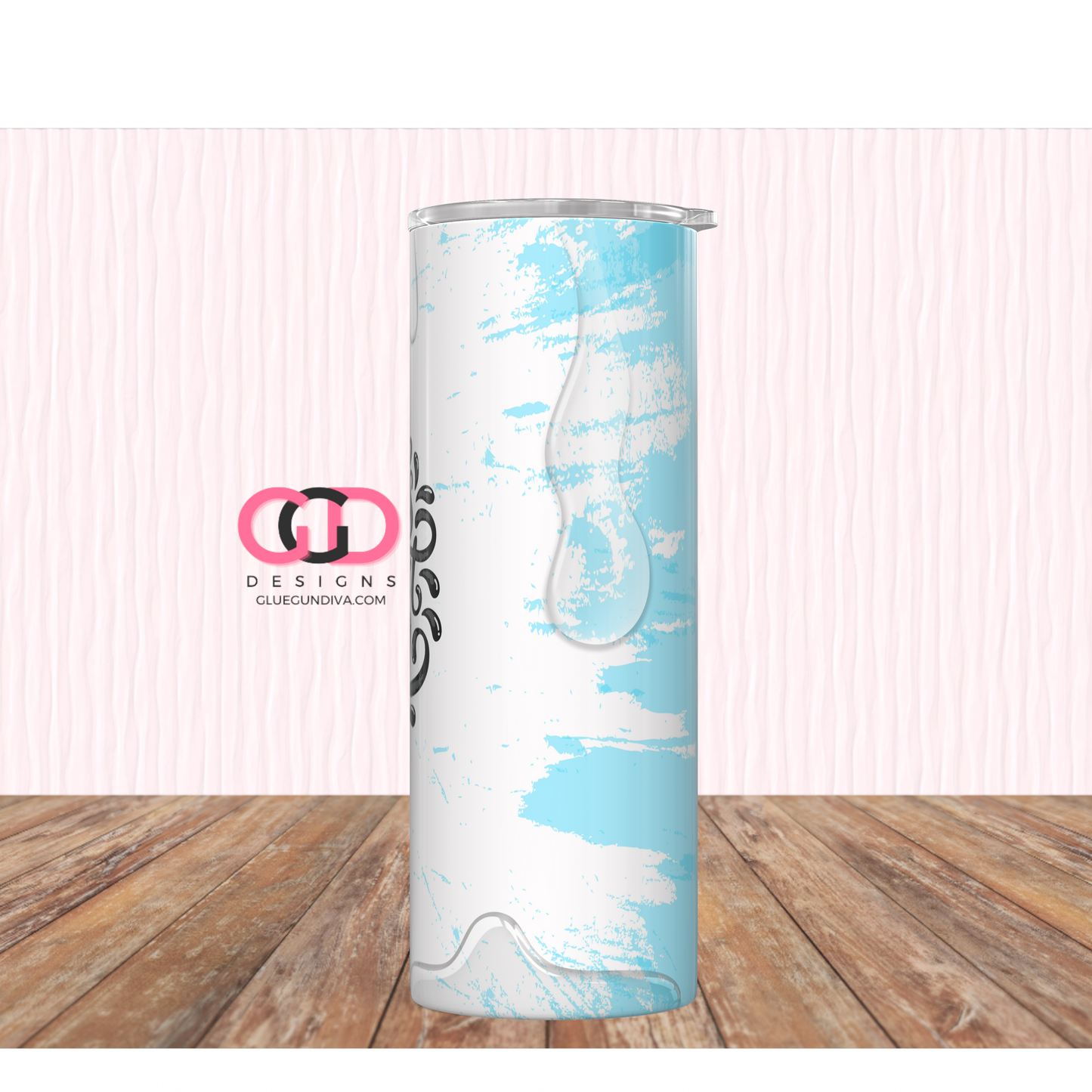 Girls Don't Cry -   Digital tumbler wrap for 20 oz skinny straight tumbler