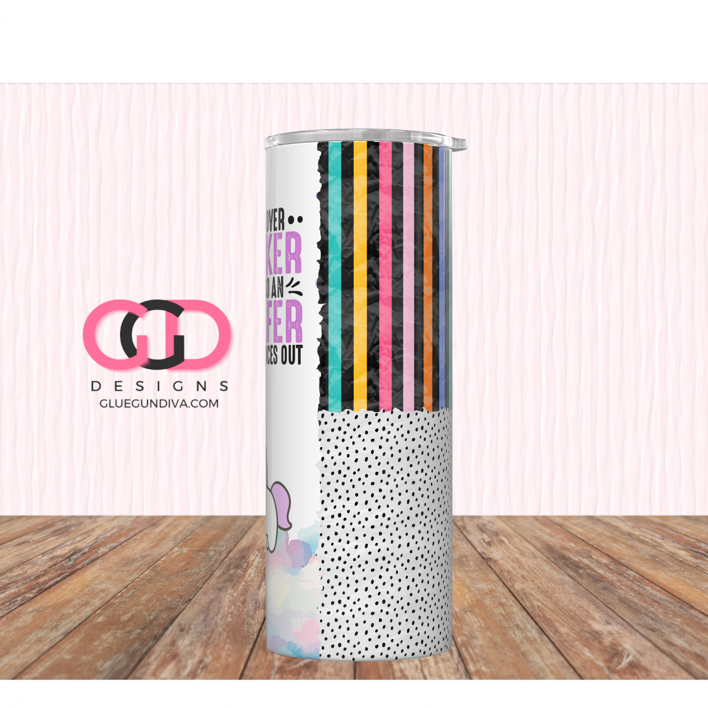 It Balances Out -Digital tumbler wrap for 20 oz skinny straight tumbler