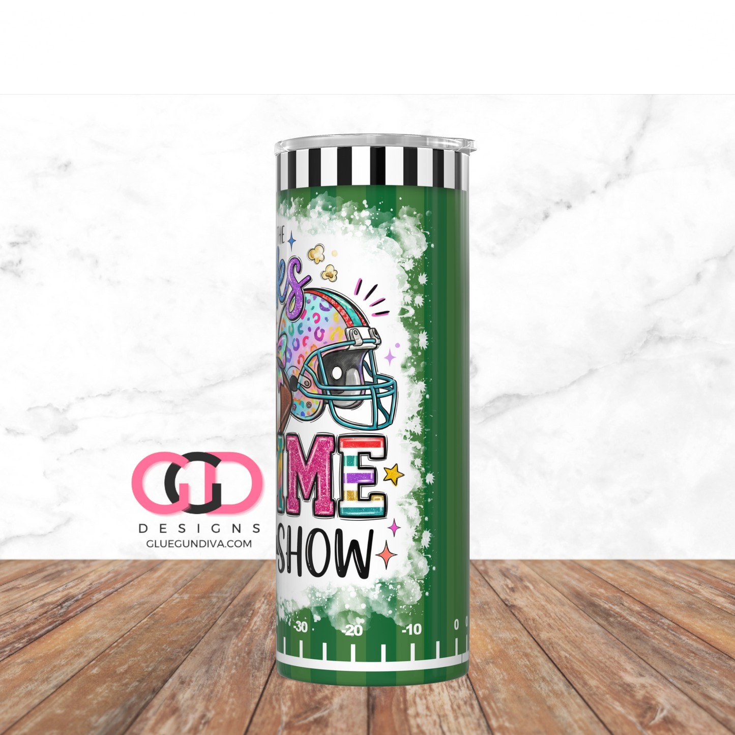 I'm just here for the snacks - Digital tumbler wrap for 20 oz skinny straight tumbler