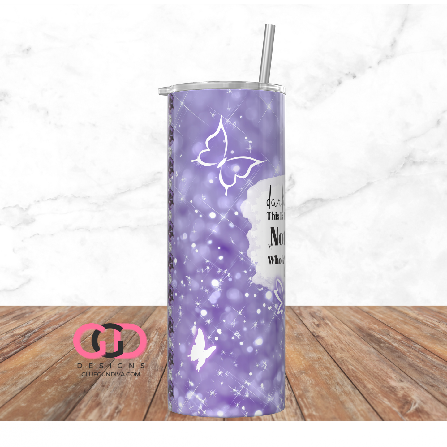 Not the Whole Story -   Digital tumbler wrap for 20 oz skinny straight tumbler