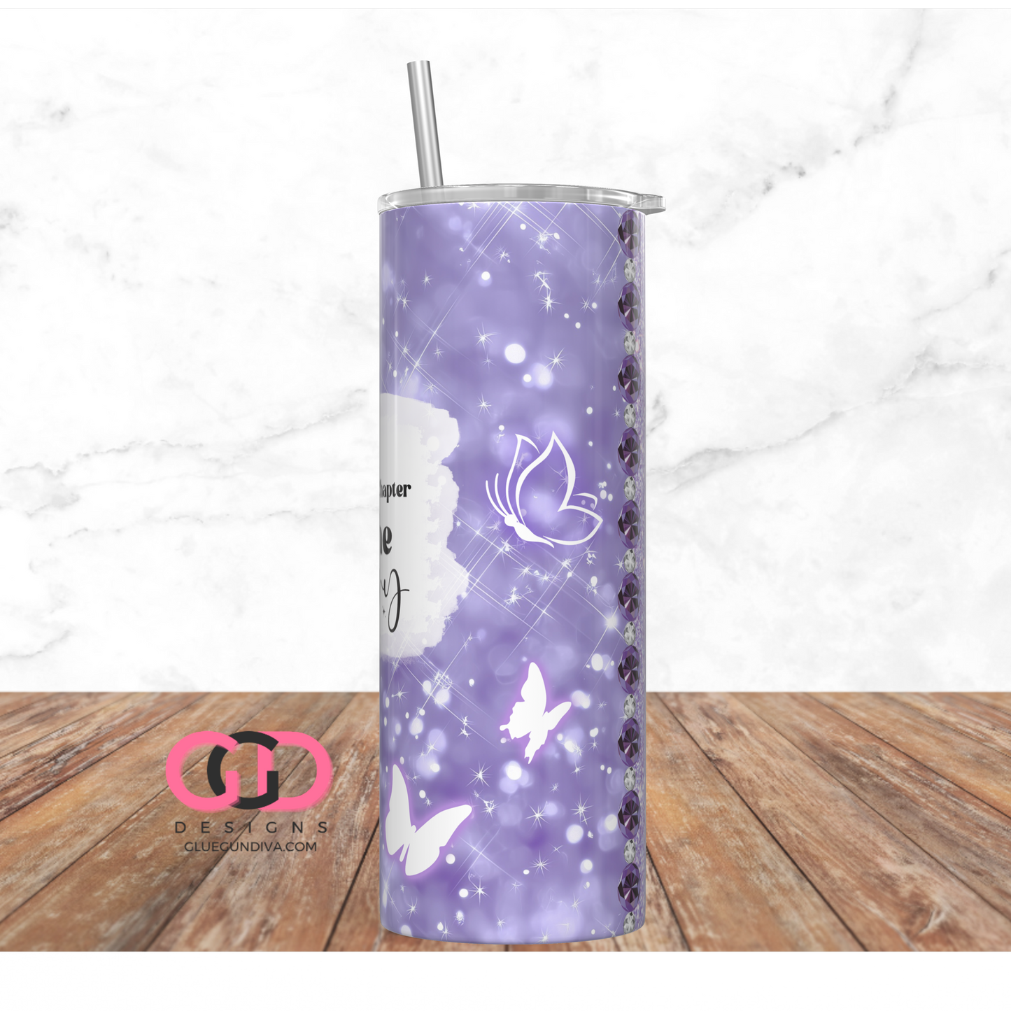 Not the Whole Story -   Digital tumbler wrap for 20 oz skinny straight tumbler