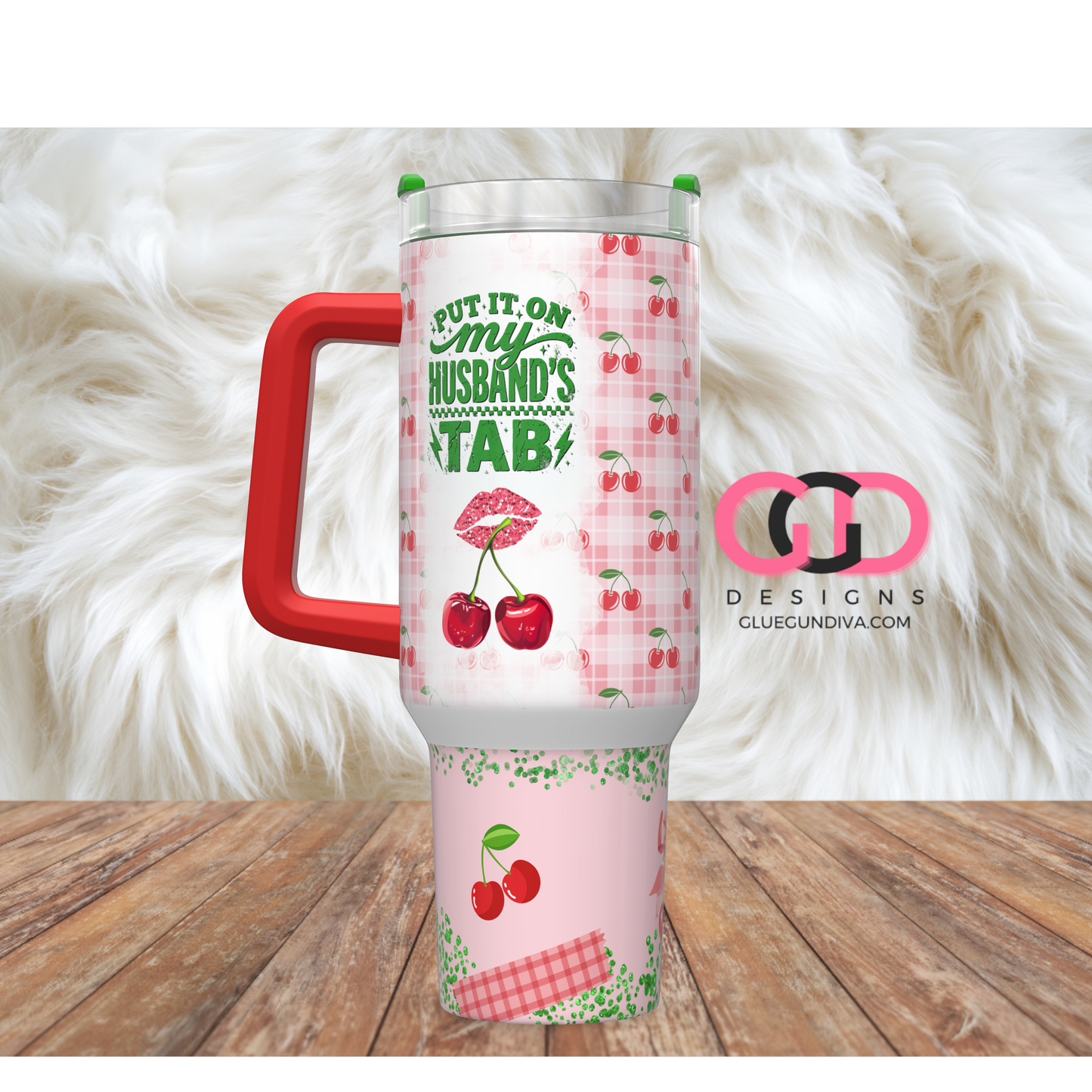 My Husband's Tab -   Digital tumbler wrap for 40 oz tumbler