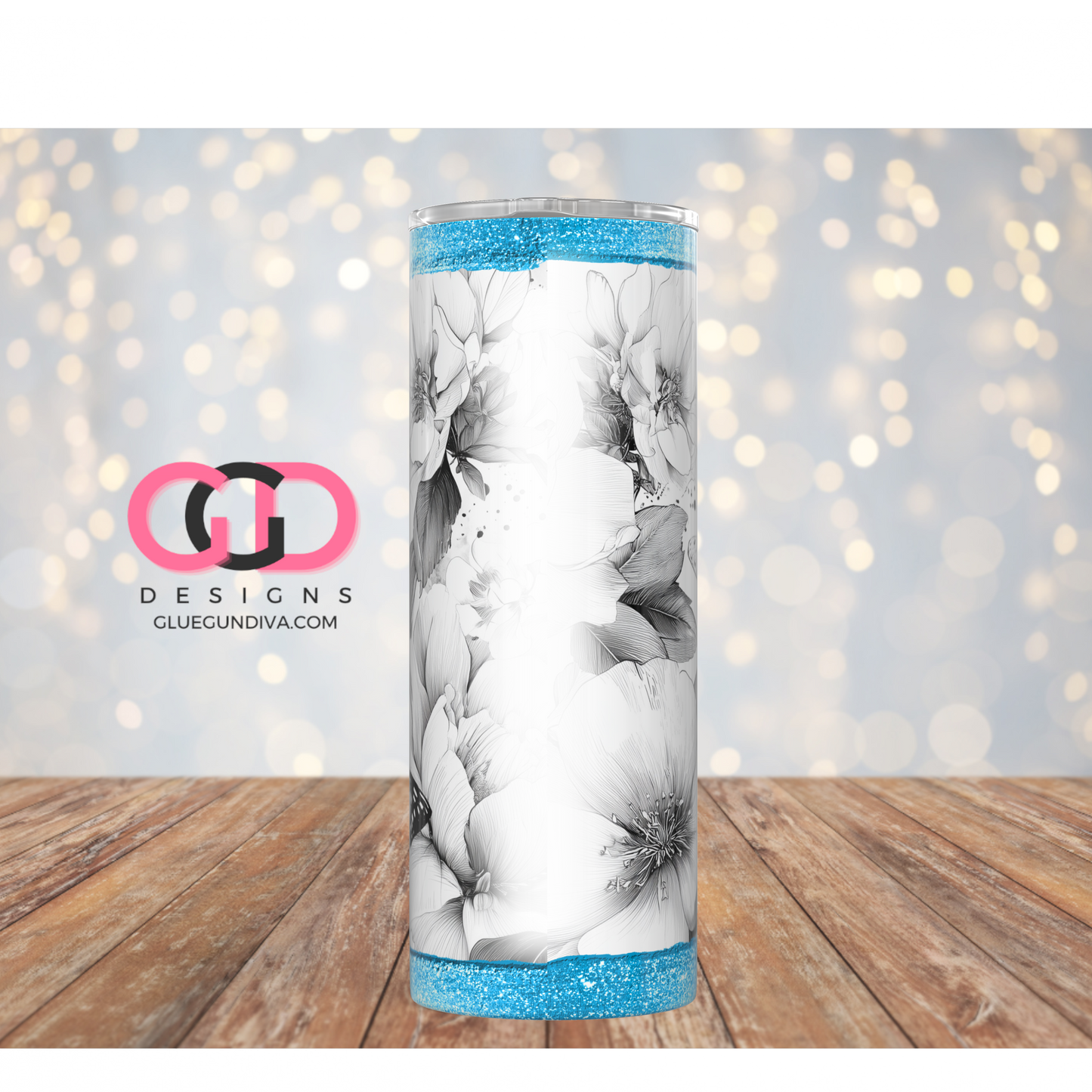 Raising Wildflowers -  Digital tumbler wrap for 20 oz skinny straight tumbler
