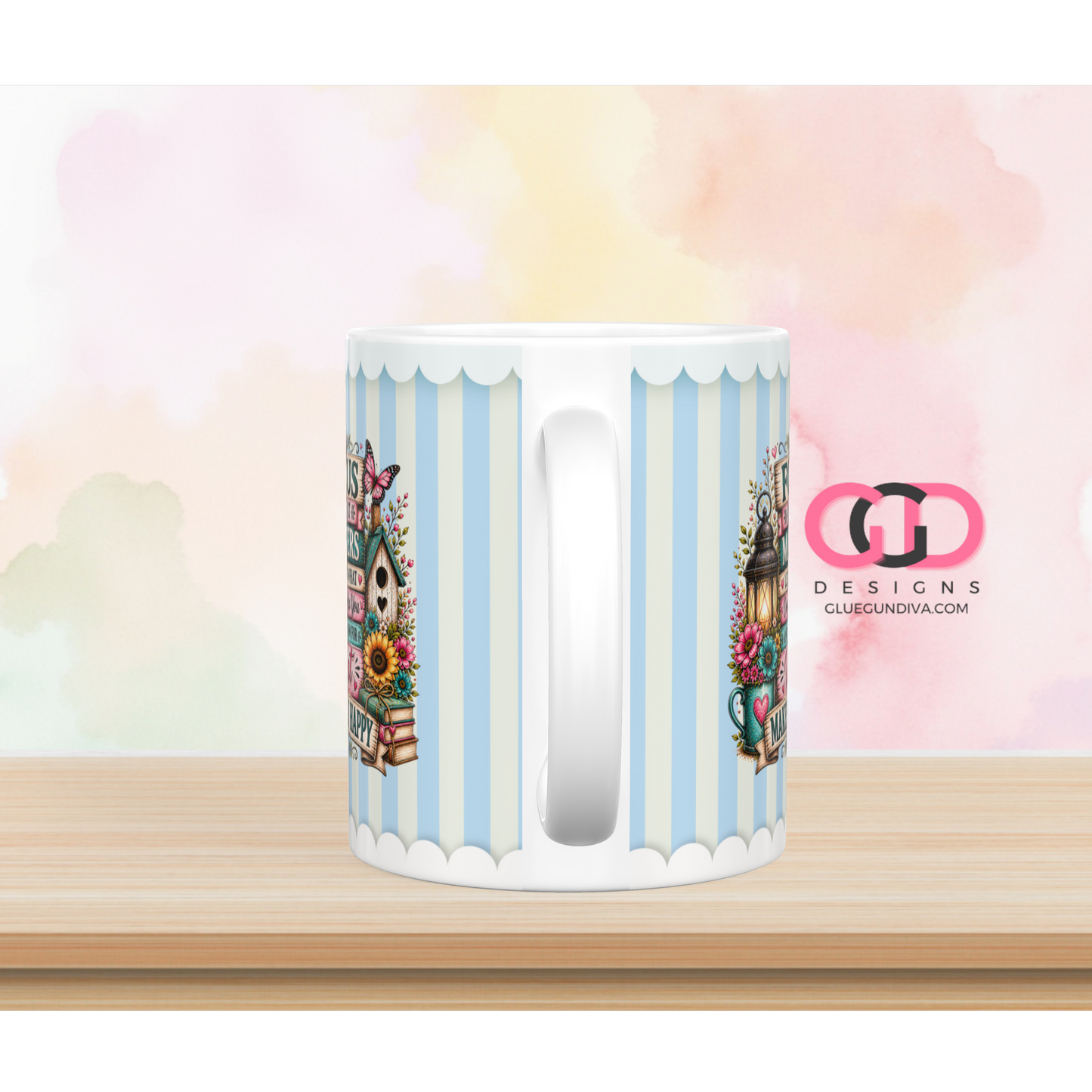 Focus on What Matters - Digital mug wrap for 11 and 15 oz