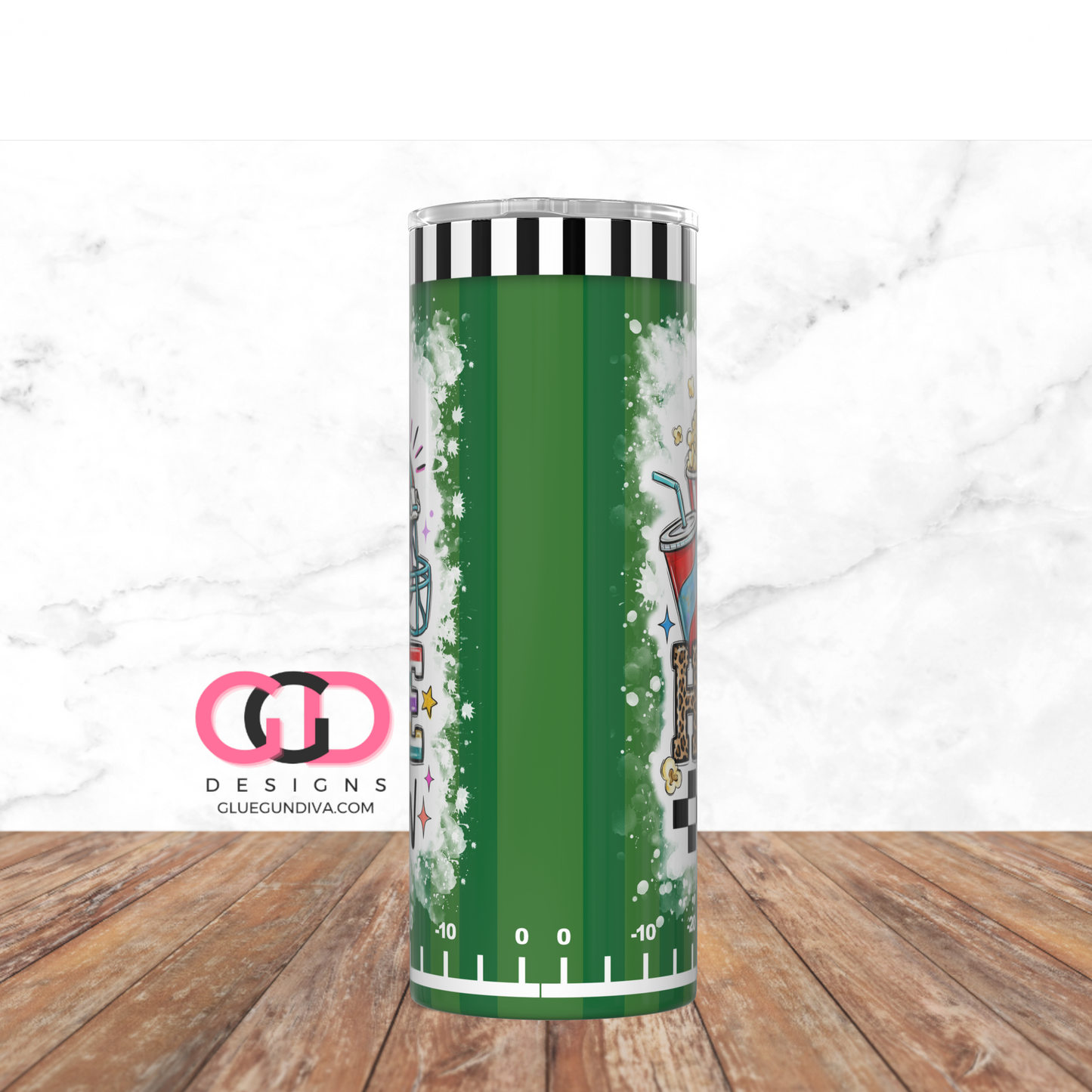 I'm just here for the snacks - Digital tumbler wrap for 20 oz skinny straight tumbler