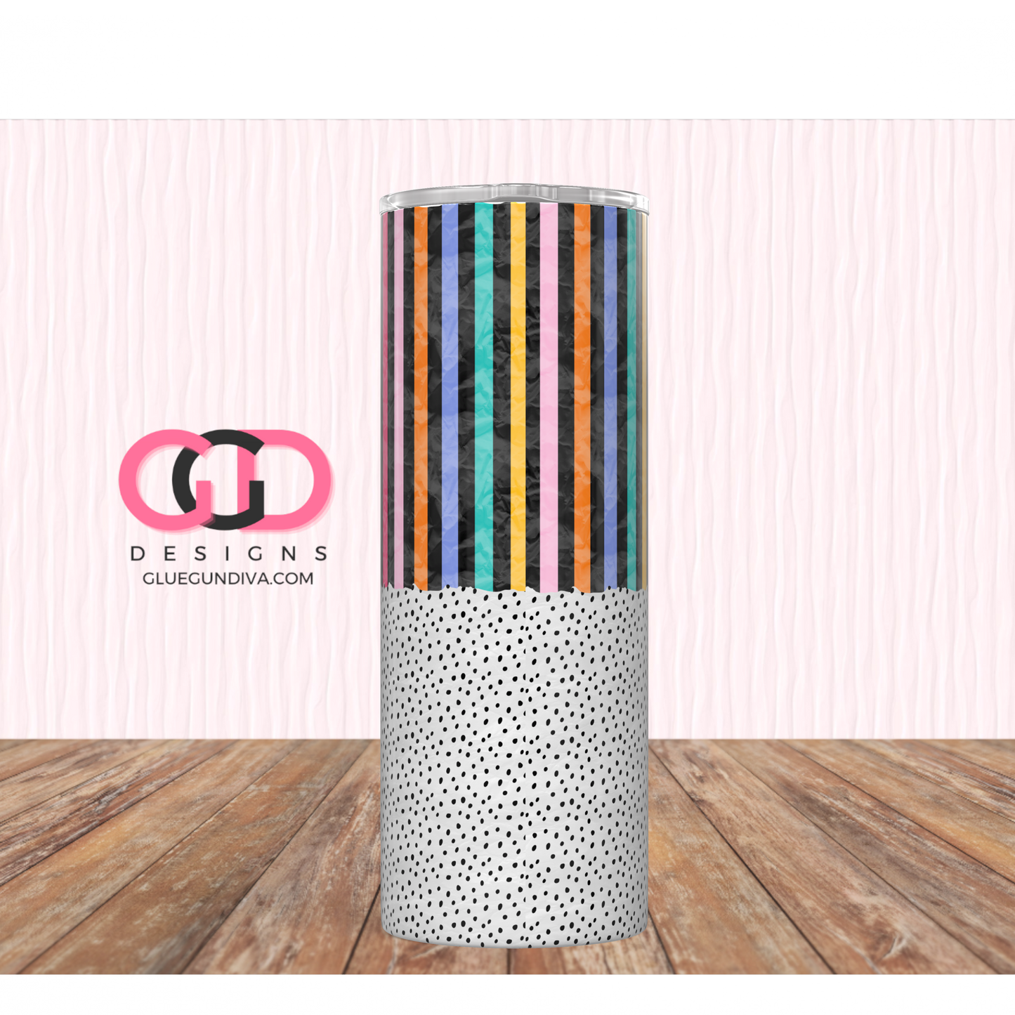 It Balances Out -Digital tumbler wrap for 20 oz skinny straight tumbler