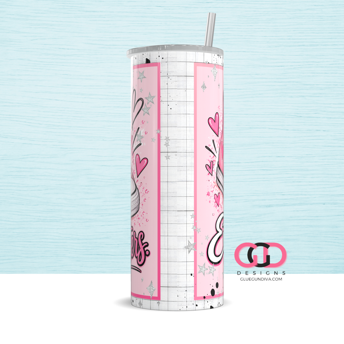 Every Step Matters - Digital tumbler wrap for 20 oz skinny straight tumbler