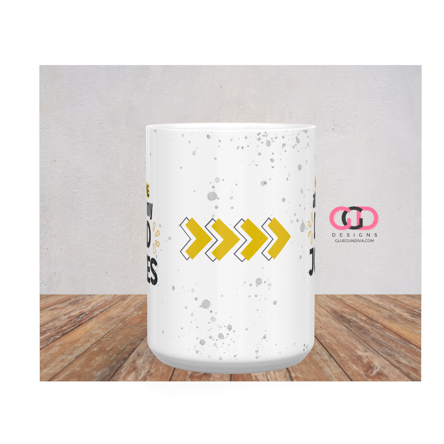 Ask Me About My Dad Jokes - Digital mug wrap for 11 and 15 oz