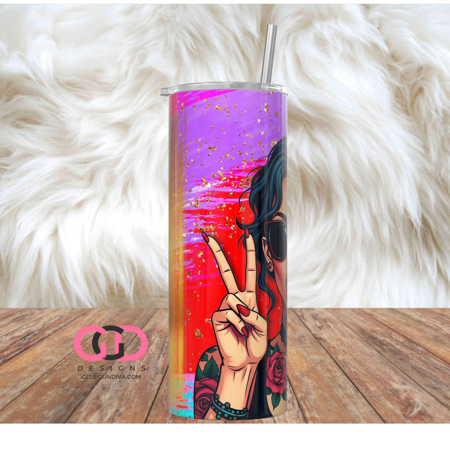 Do What You Love -   Digital tumbler wrap for 20 oz skinny straight tumbler