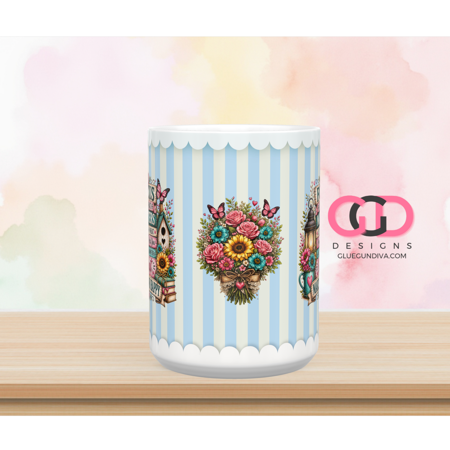 Focus on What Matters - Digital mug wrap for 11 and 15 oz