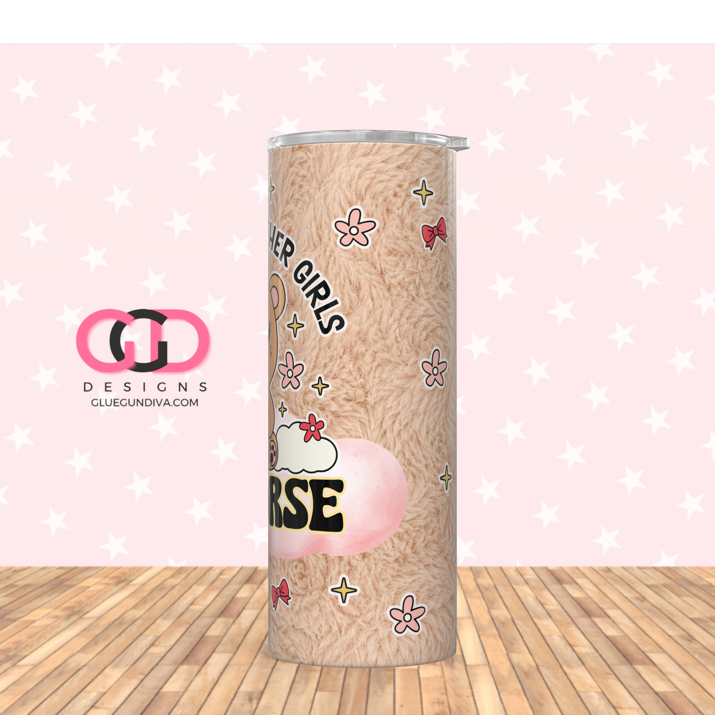 I'm Worse -Digital tumbler wrap for 20 oz skinny straight tumbler