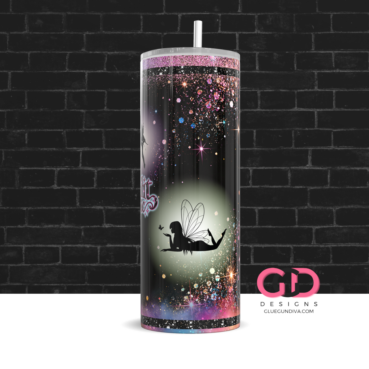 Moonlit Magic -  Digital tumbler wrap for 20 oz skinny straight tumbler