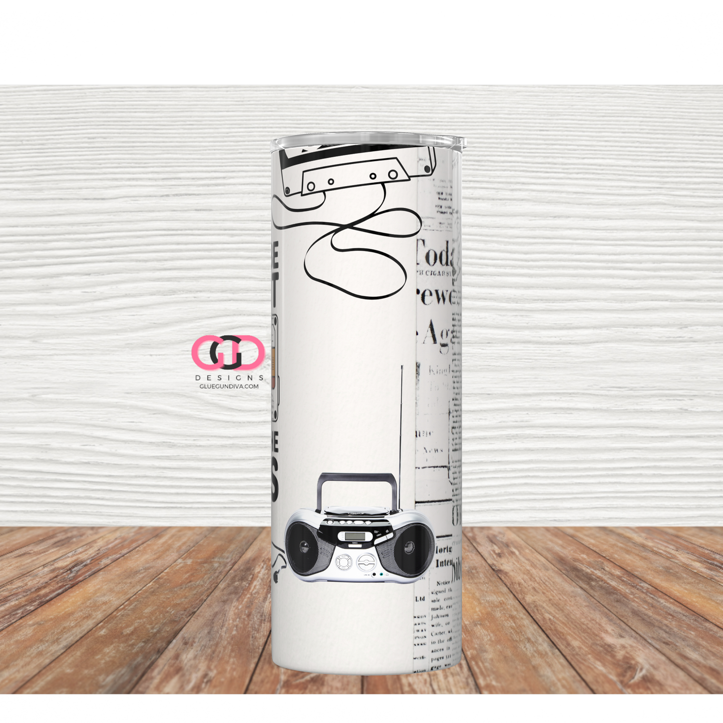 Please Be Patient 1900s-   Digital tumbler wrap for 20 oz skinny straight tumbler