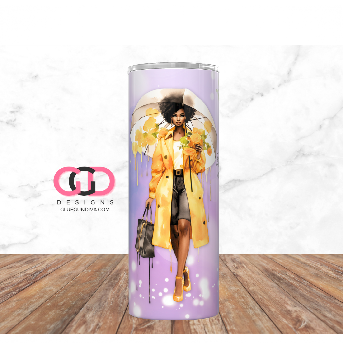 A Woman Who Knows Her Worth -   Digital tumbler wrap for 20 oz skinny straight tumbler