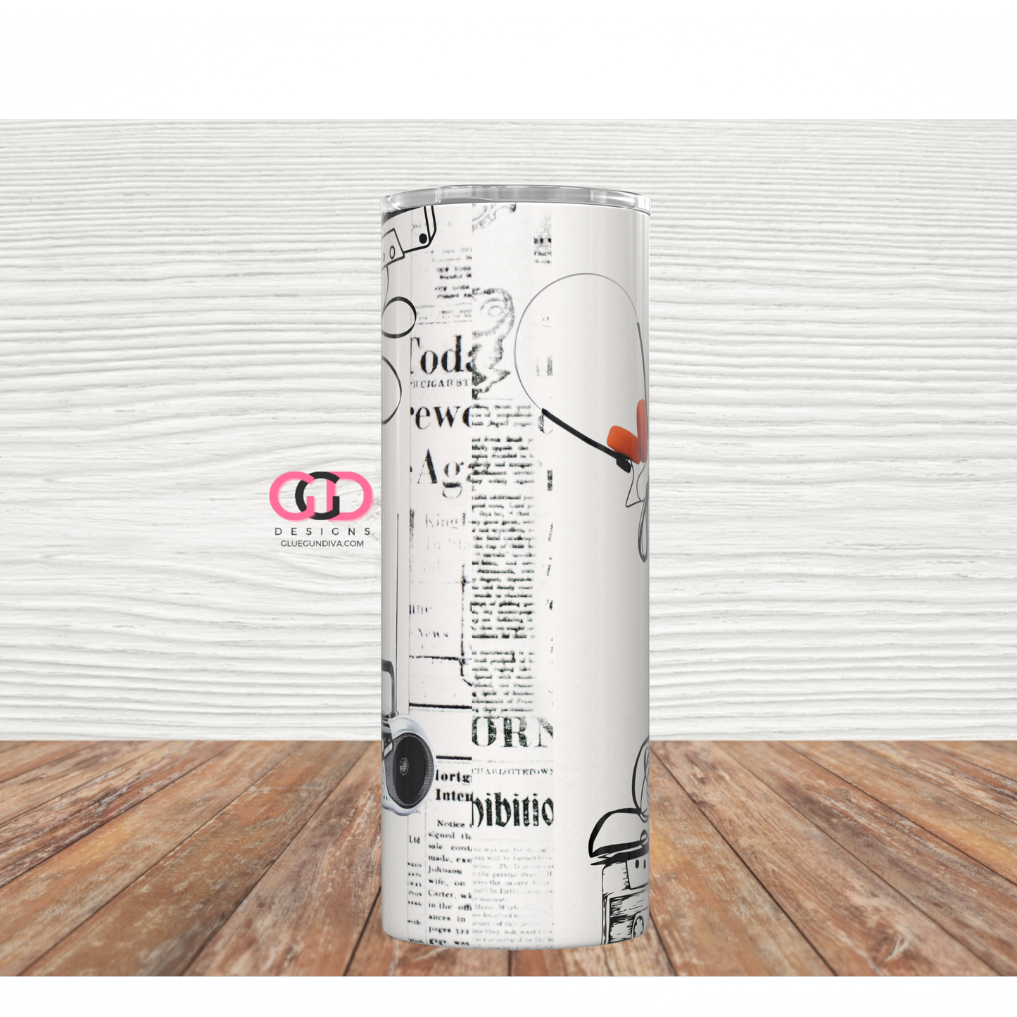 Please Be Patient 1900s-   Digital tumbler wrap for 20 oz skinny straight tumbler