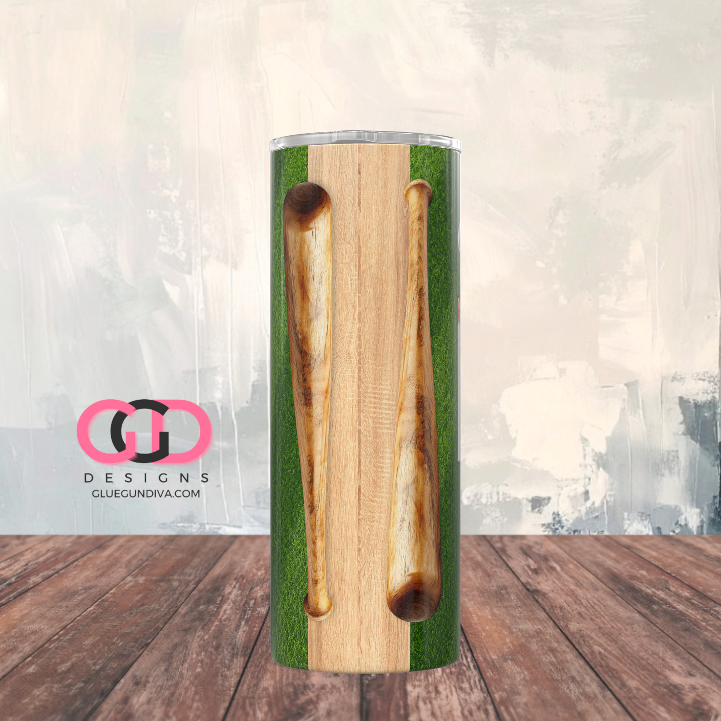 Baseball Dad 26 -   Digital tumbler wrap for 20 oz skinny straight tumbler c