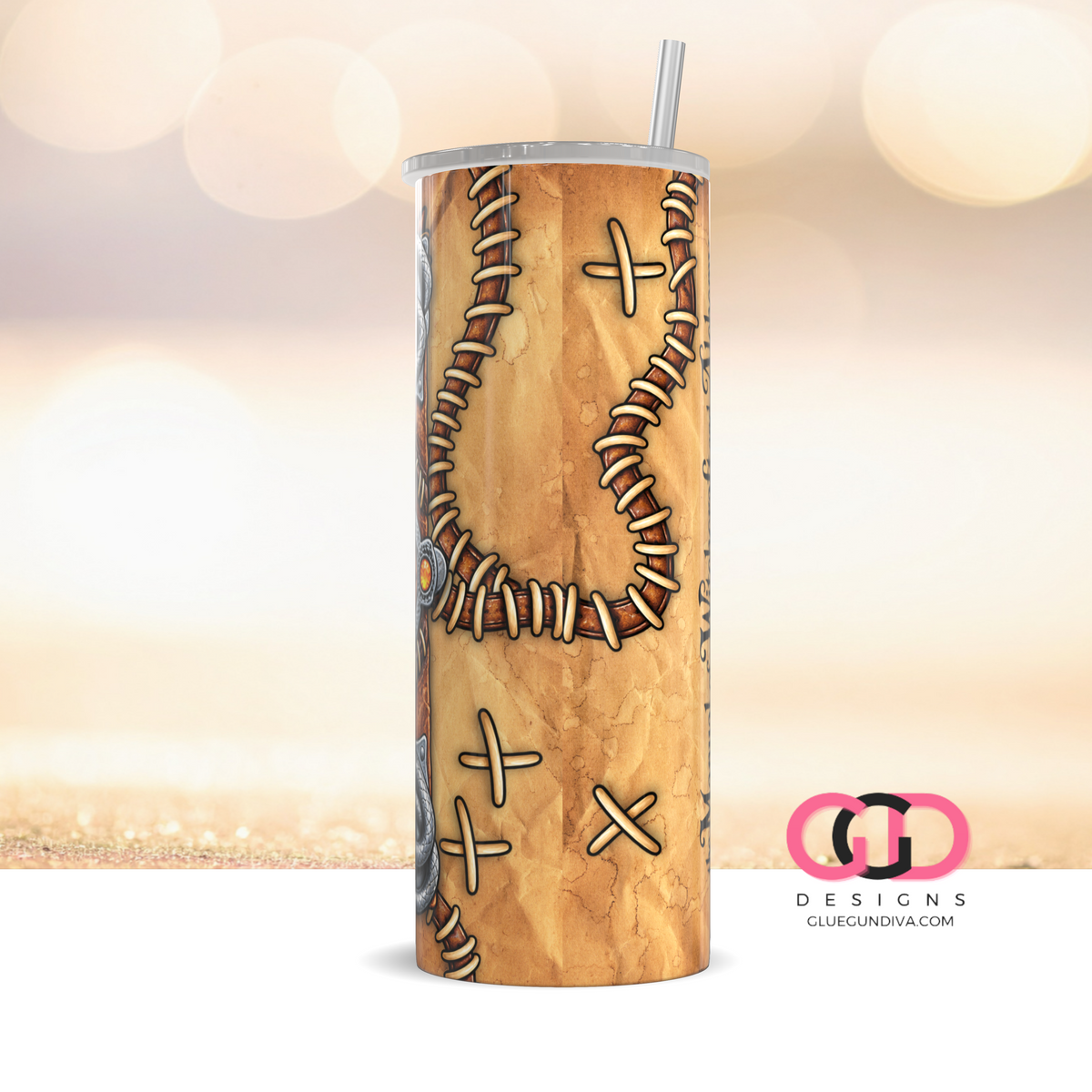 The Witchcraft Manual Vintage Background - Digital tumbler wrap for 20 oz skinny straight tumbler