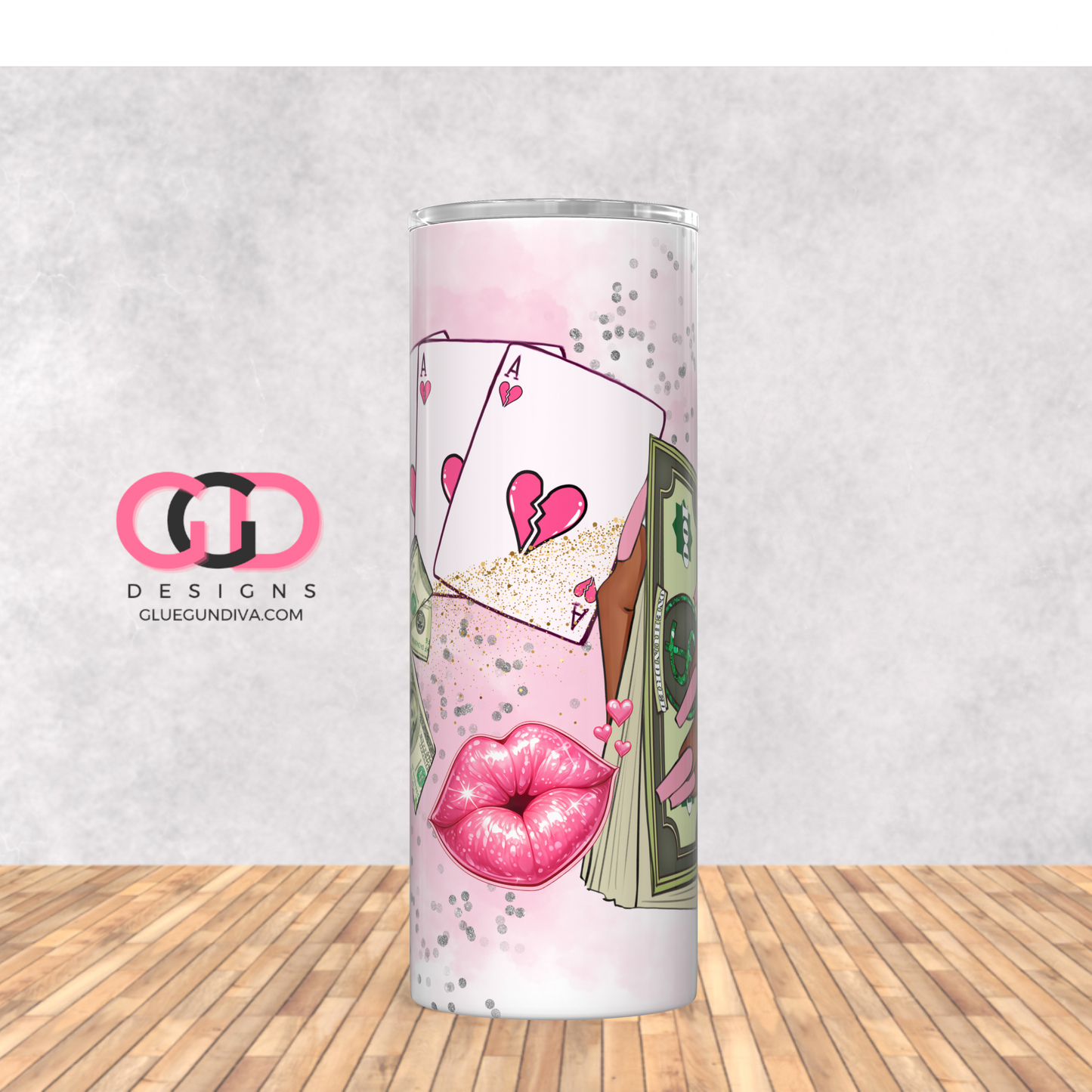 Focused on mine 1 -  Digital tumbler wrap for 20 oz skinny straight tumbler