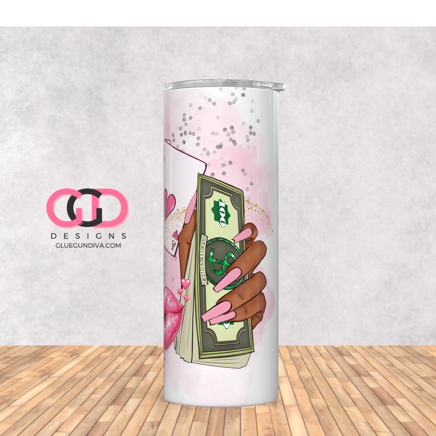 Focused on mine 1 -  Digital tumbler wrap for 20 oz skinny straight tumbler